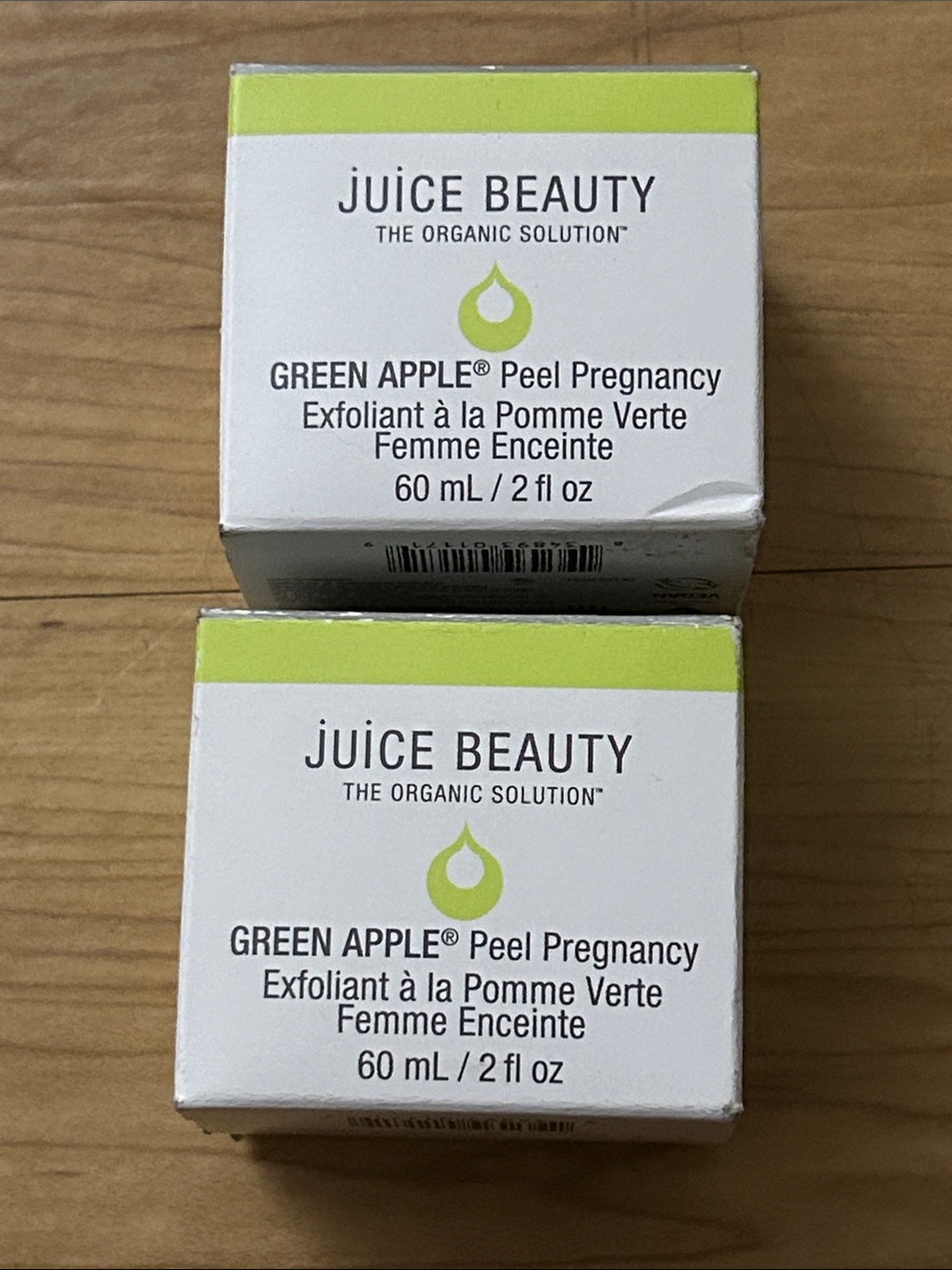 Juice Beauty Green Apple Peel Pregnancy Exfoliant - set of 2 new in boxes